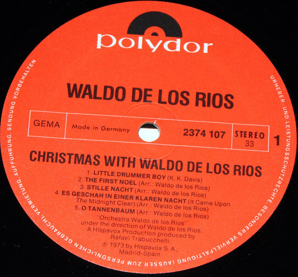 Waldo De Los Rios : Christmas With Waldo De Los Rios (LP)