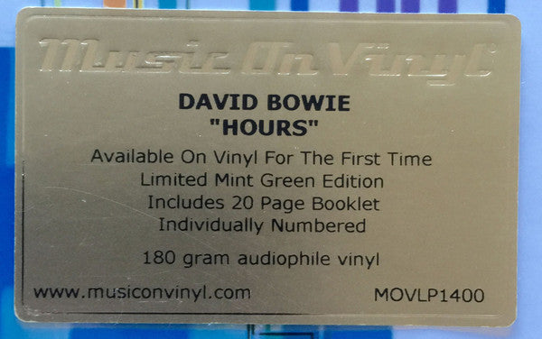 David Bowie : Hours... (LP, Album, Ltd, Num, RE, Min)