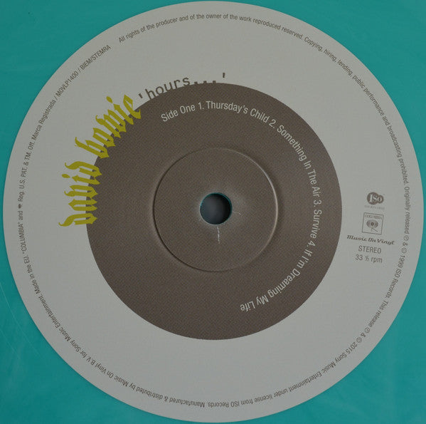 David Bowie : Hours... (LP, Album, Ltd, Num, RE, Min)