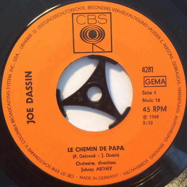 Joe Dassin : Le Chemin De Papa / Les Champs-Elysées  (7", Single)