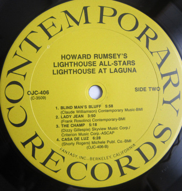 Howard Rumsey's Lighthouse All-Stars ✳ Barney Kessel ✳ Hampton Hawes Trio With Shelly Manne : Lighthouse At Laguna (LP, Album)