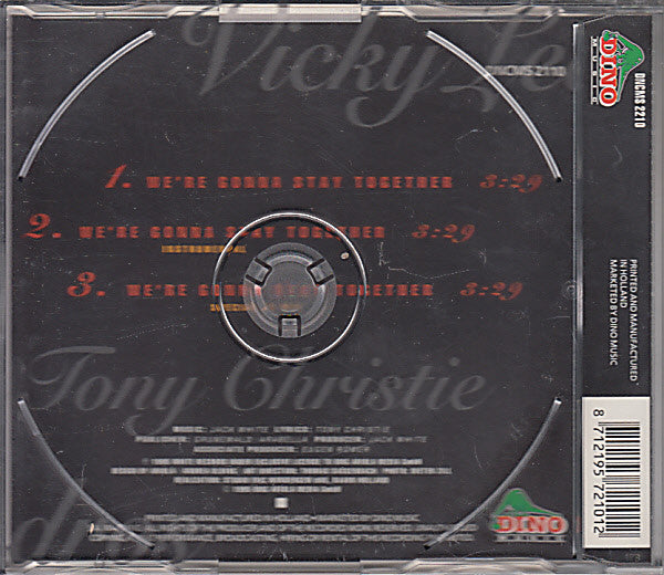 Vicky Leandros & Tony Christie : We're Gonna Stay Together (CD, Single)