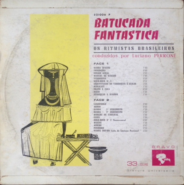 Os Ritmistas Brasileiros Conduzidos Por Luciano Perrone : Batucada Fantástica (LP, Album)