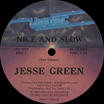 The Chequers / Jesse Green : Undecided Love Part 1 / Nice And Slow (12")