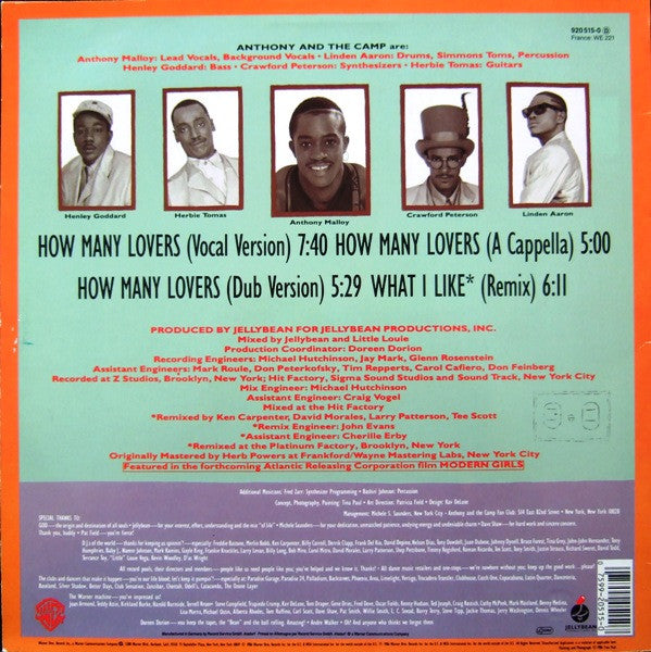 Anthony And The Camp : How Many Lovers (12")