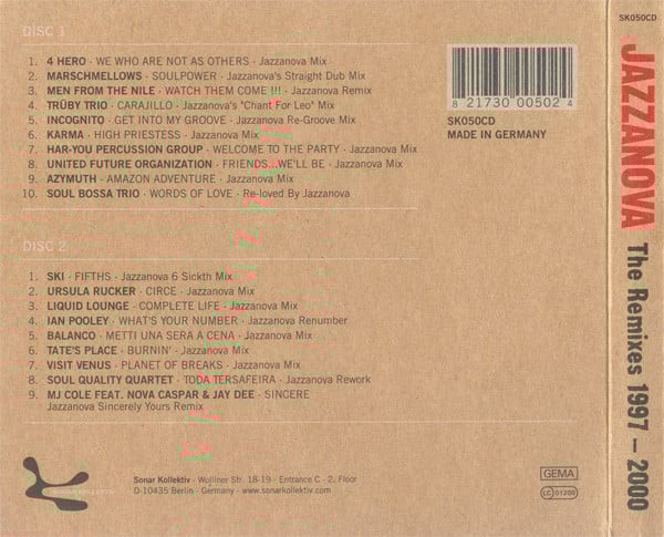 Jazzanova : The Remixes 1997-2000 (2xCD, Comp, RE)
