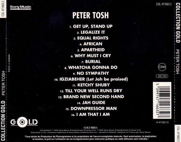 Peter Tosh : Gold Collection (CD, Comp)