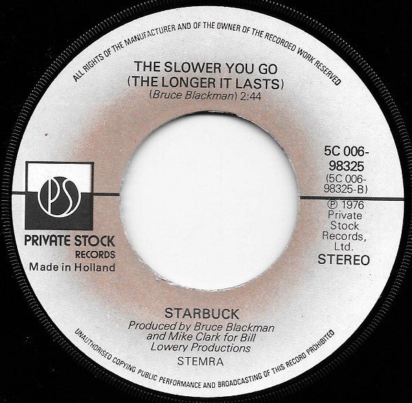 Starbuck (2) : I Got To Know (7", Single)