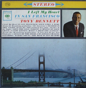 Tony Bennett : I Left My Heart In San Francisco (LP, Album, RP, 360)