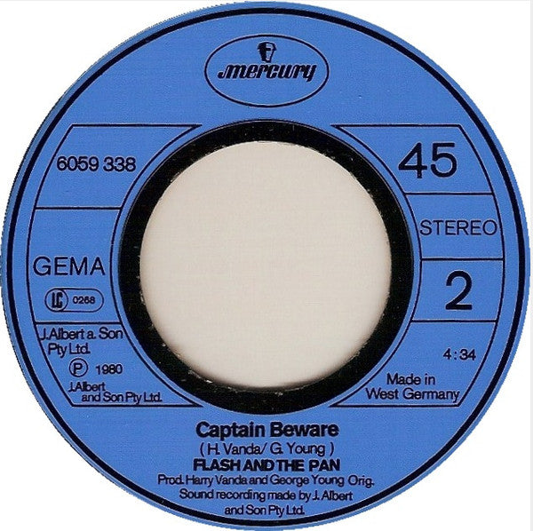 Flash And The Pan* : Welcome To The Universe  (7", Single)