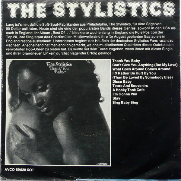 The Stylistics : Can't Give You Anything (But My Love) (7", Single)