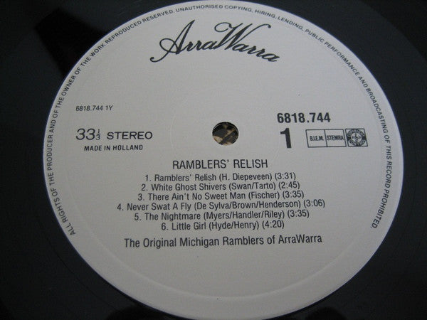Original Michigan Ramblers Of Arrawarra : Ramblers' Relish (LP)