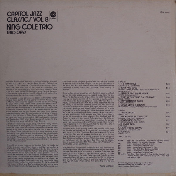 King Cole Trio* : Trio Days (LP, Comp, Mono)