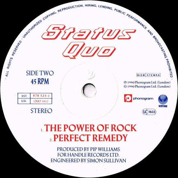 Status Quo : The Anniversary Waltz (12", Single)