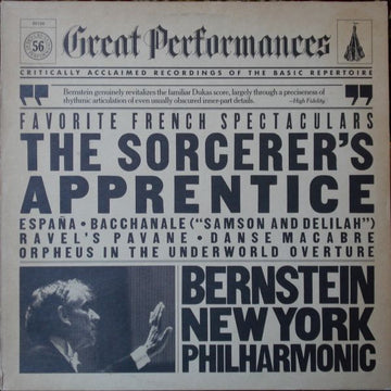 Various - Leonard Bernstein, New York Philharmonic : Favorite French Spectaculars (LP, Comp, RM)