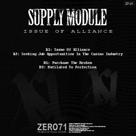 Supply Module : Issue Of Alliance (12")