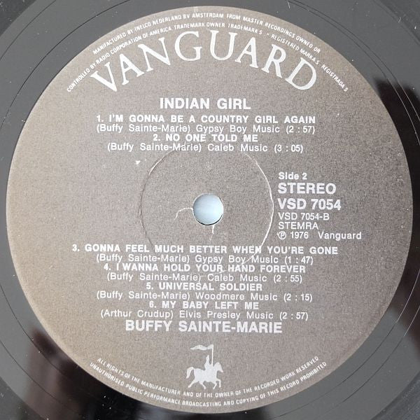 Buffy Sainte-Marie : Indian Girl (LP, Comp)