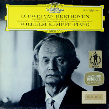 Ludwig Van Beethoven, Wilhelm Kempff : Klaviersonate Nr. 31 As-dur Op. 110 / Klaviersonate Nr. 32 C-moll Op. 111 (LP, RP)