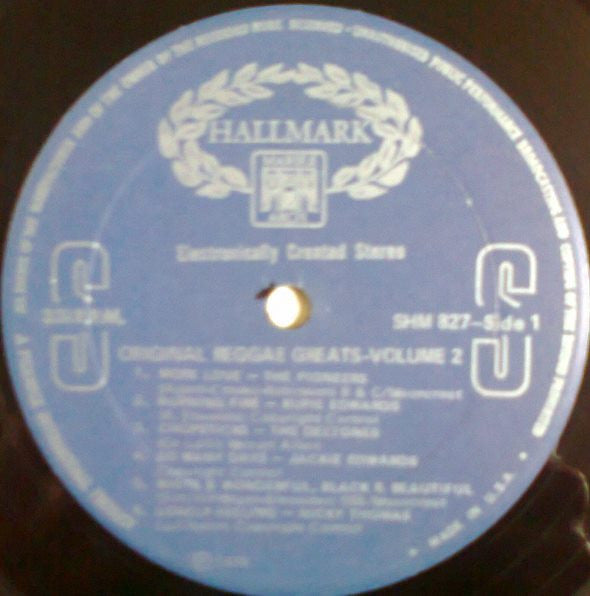 Various : Original Reggae Greats - Vol. 2 (LP, Comp)
