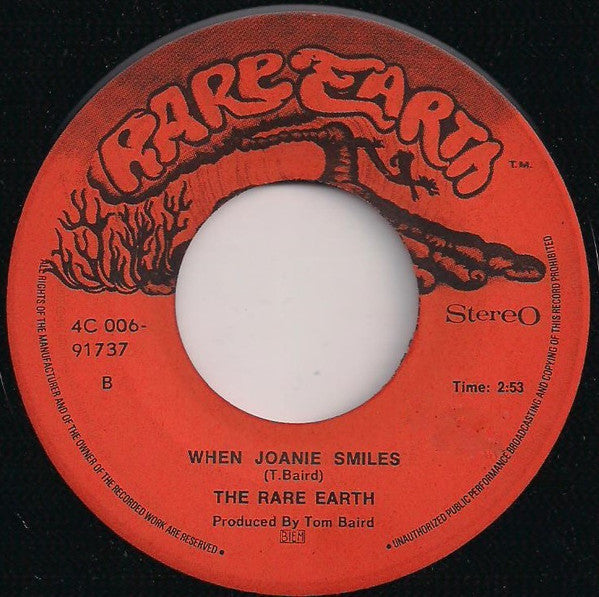 Rare Earth : (I Know) I'm Losing You / When Joanie Smiles (7", Single)