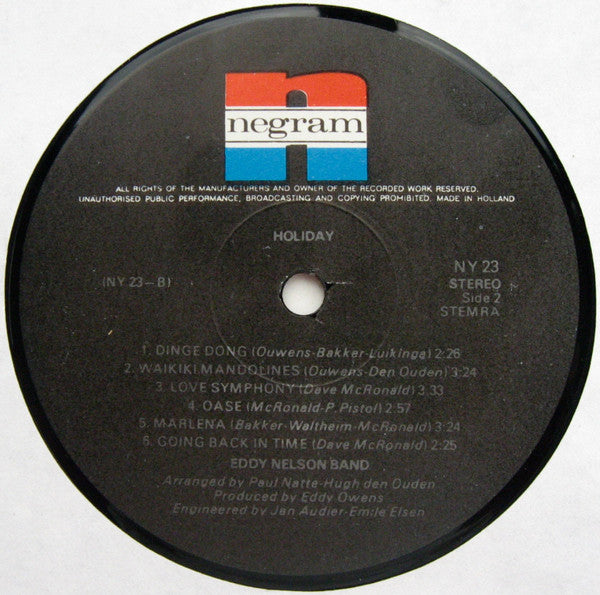 Eddy Nelson Band : Holiday (LP, Album)