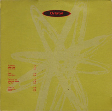 Orbital : Orbital (2xLP, Album)