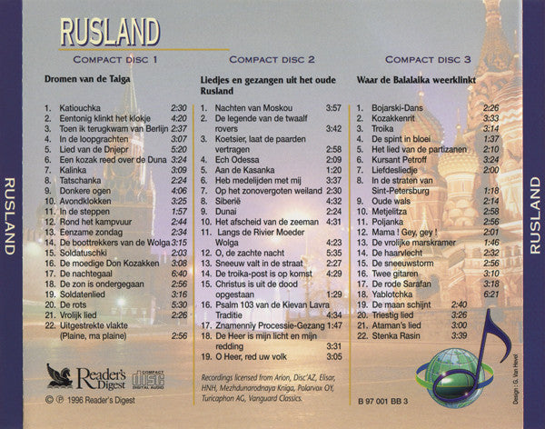 Various : Muziek Zonder Grenzen: Rusland (3xCD, Comp)