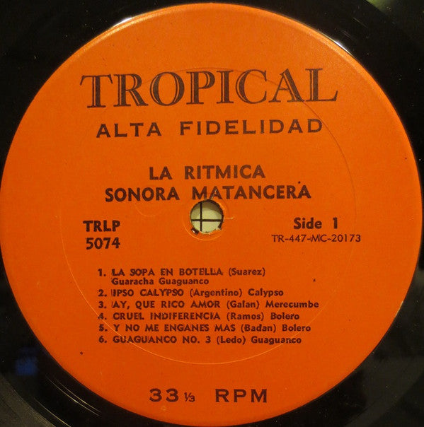 La Sonora Matancera : La Rítmica Sonora Matancera (LP, Album, RE)