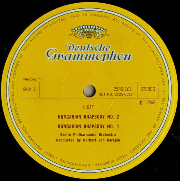 Berliner Philharmoniker, Herbert von Karajan, Franz Liszt, Johann Strauss Jr., Johannes Brahms : Karajan Express: Hungary (2xLP, Comp)