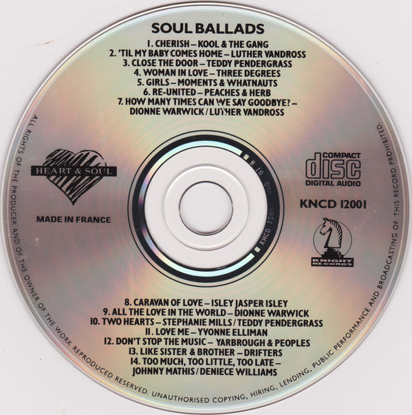 Various : Soul Ballads (CD, Comp)