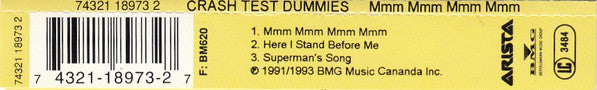 Crash Test Dummies : Mmm Mmm Mmm Mmm (CD, Maxi)