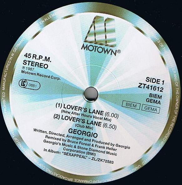 Georgio (2) : Lover's Lane (12", Maxi)