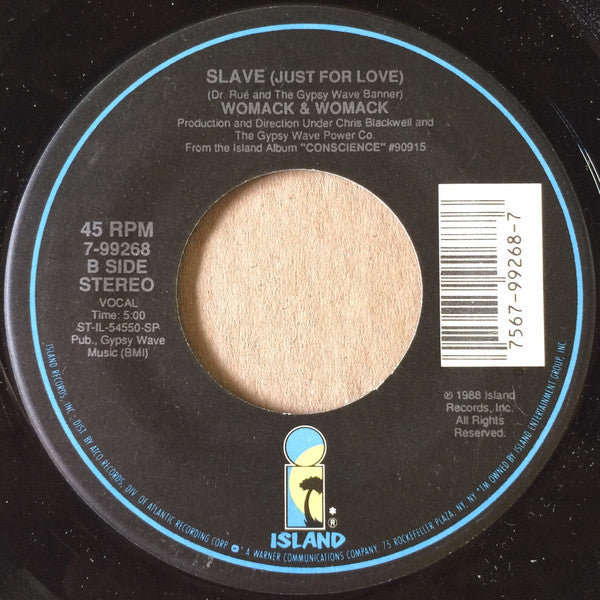 Womack & Womack : MPB (Missin' Persons Bureau) / Slave (Just For Love) (7", Single)