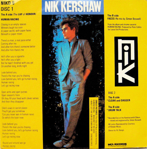 Nik Kershaw : Human Racing (2x7", Single)