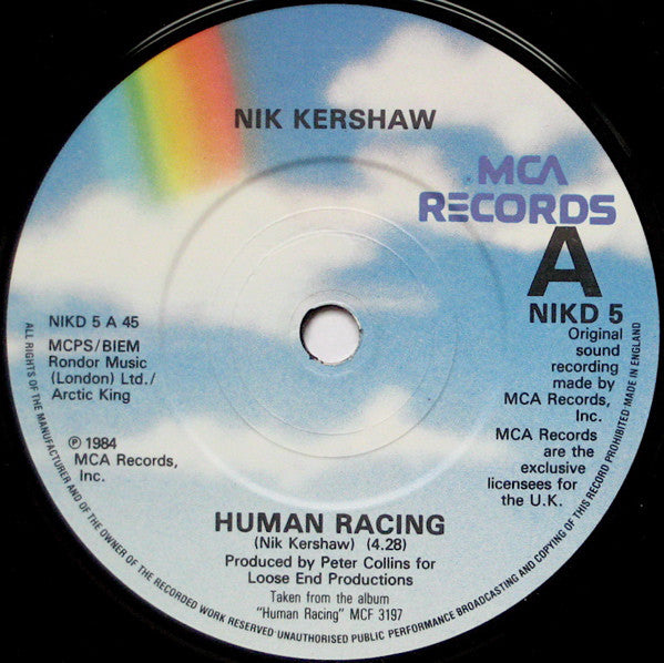 Nik Kershaw : Human Racing (2x7", Single)