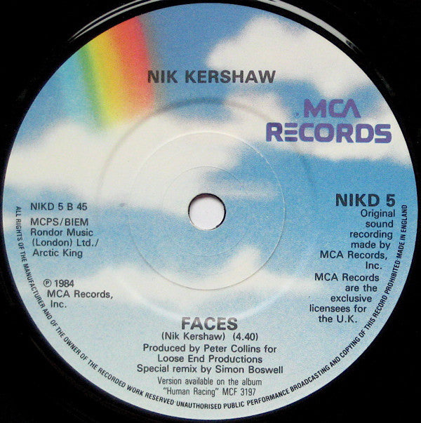 Nik Kershaw : Human Racing (2x7", Single)