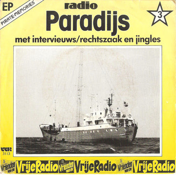 No Artist : Radio Paradijs - Met Intervieuws / Rechtszaak En Jingles (7", EP, Mono)