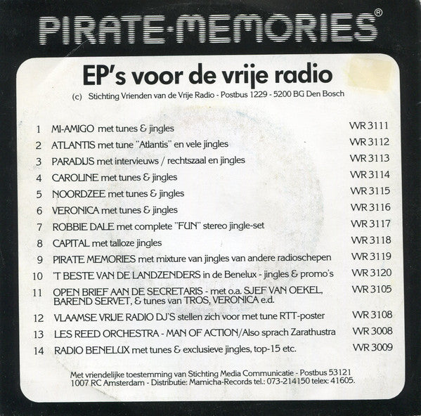 No Artist : Radio Paradijs - Met Intervieuws / Rechtszaak En Jingles (7", EP, Mono)
