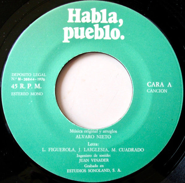 Unknown Artist : Habla, Pueblo. (7", Single)