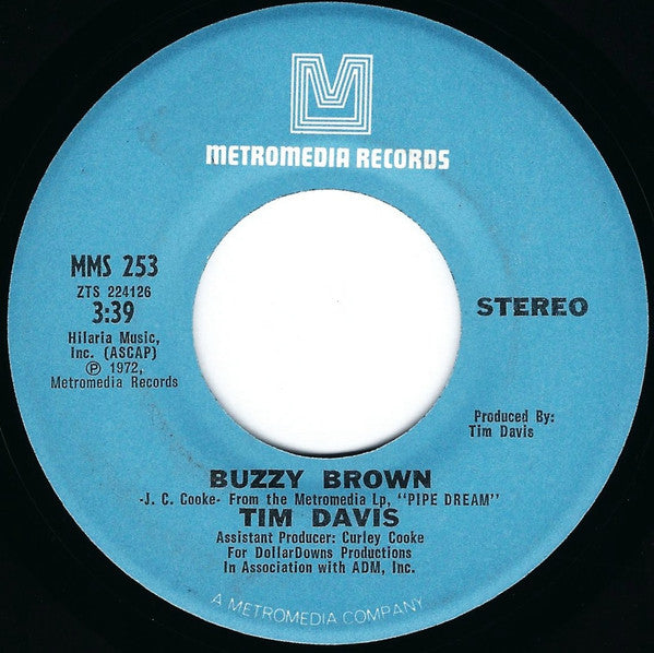 Tim Davis : Buzzy Brown (7")