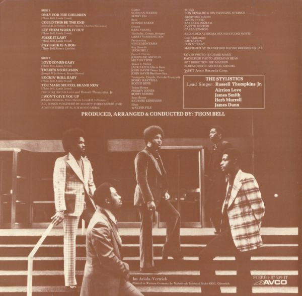 The Stylistics : Rockin' Roll Baby (LP, Album)