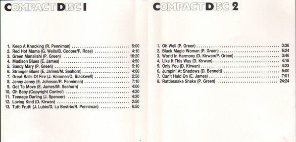 Fleetwood Mac : Oh Well (Greatest Hits Live) (2xCD, Comp)