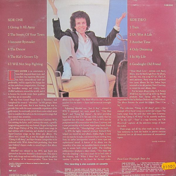 Leo Sayer : Giving It All Away (LP, Comp)