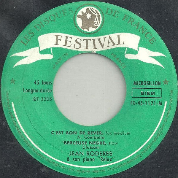 Jean Roderes : C'est Bon De Rêver (7", EP)