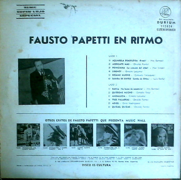 Fausto Papetti : Fausto Papetti En Ritmo (LP, Album)