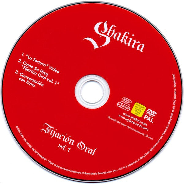 Shakira : Fijación Oral Vol. 1 (CD, Album + DVD-V, PAL)