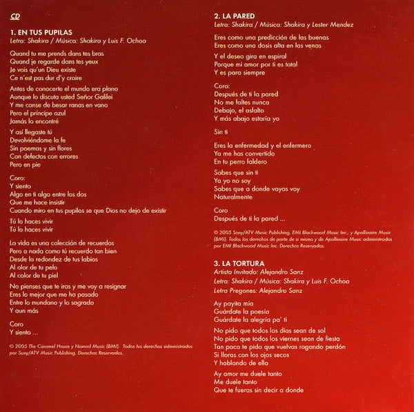Shakira : Fijación Oral Vol. 1 (CD, Album + DVD-V, PAL)