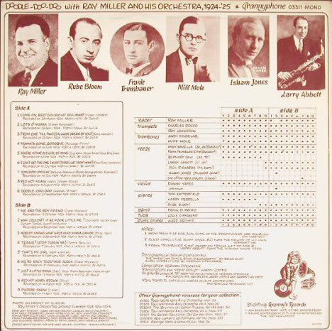 Ray Miller And His Orchestra : Doodle-Doo-Doo With Ray Miller And His Orchestra - 18 Original 1924 - '25 Recordings (LP, Comp, Mono)