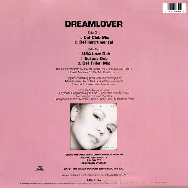 Mariah Carey : Dreamlover (12")