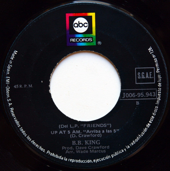B.B. King : Philadelphia (7", Single)